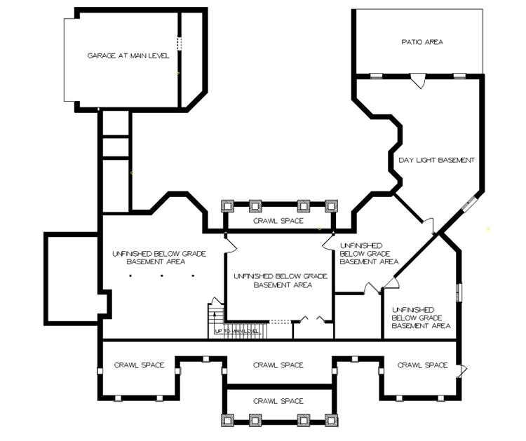 Optional Day Light Basement Foundation image of Briars-4200 House Plan